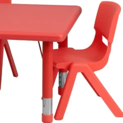 Emma And Oliver 24"W X 48"L Rectangular Plastic Height Adjustable Activity Table Set With 4 Chairs 16 Emma And Oliver 24"W X 48"L Rectangular Plastic Height Adjustable Activity Table Set With 4 Chairs -Roommates Store GUEST 535a06d2 b1ee 4fdd 963b dafc181205ef