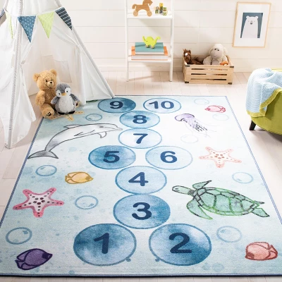 Kids Playhouse KPH217 Power Loomed Area Rug - Safavieh 3 Kids Playhouse KPH217 Power Loomed Area Rug - Safavieh
