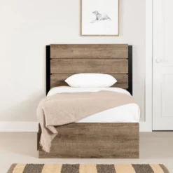 Arlen Mates Bed And Headboard Set Weathered Oak - South Shore 17 Arlen Mates Bed And Headboard Set Weathered Oak - South Shore -Roommates Store GUEST 567d5750 096f 4da6 8552 f611f14c4271