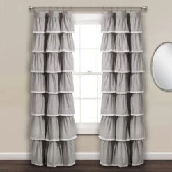 52"x84" Ruffle Window Curtain Panel - Lush Décor 10 52"x84" Ruffle Window Curtain Panel - Lush Décor -Roommates Store GUEST 5686fda8 c2bc 4e1d 9a3f 1299ed23c31f