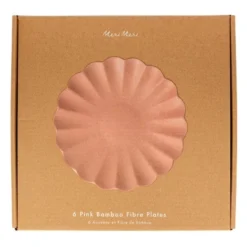 Meri-Meri Meri Meri Large Pink Reusable Bamboo Plates (Pack Of 6) -Roommates Store GUEST 59445987 07fa 405e 8d1c 11b9551730b0
