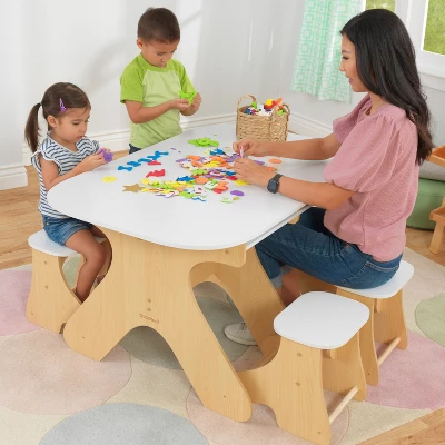 KidKraft Arches Expandable Table With Bench Set 5 KidKraft Arches Expandable Table With Bench Set - Image 3
