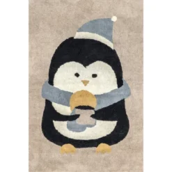 NuLOOM Mosby Penguin Machine Washable Kids Area Rug -Roommates Store GUEST 5e3a641e 3413 4efa ab6c e69e3bff221d