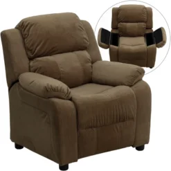 Emma And Oliver Deluxe Padded Contemporary Kids Recliner With Storage Arms 33 Emma And Oliver Deluxe Padded Contemporary Kids Recliner With Storage Arms -Roommates Store GUEST 606f8e68 7460 40d5 8629 74ef83114760