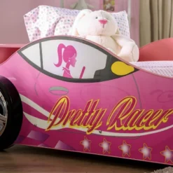 Twin Naglin Racing Car Bed With Led Headlight Pink - HOMES: Inside + Out 15 Twin Naglin Racing Car Bed With Led Headlight Pink - HOMES: Inside + Out -Roommates Store GUEST 60eb3dff 373d 4489 9cb5 9b0d39d5d596