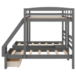 Full Over Twin & Twin Bunk Bed, Gray - ModernLuxe 16 Full Over Twin & Twin Bunk Bed, Gray - ModernLuxe -Roommates Store GUEST 6270b07f 33ee 4eb7 8c36 2fadcd7bd6ff
