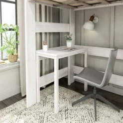 Max & Lily Farmhouse High Loft Bed With Desk -Roommates Store GUEST 6451e415 d04f 4ac9 b543 da2cd345342f