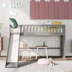 Twin Size Loft Bed With Ladder And Slide-ModernLuxe 18 Twin Size Loft Bed With Ladder And Slide-ModernLuxe -Roommates Store GUEST 646d4f36 c43d 4913 91ac 3d4745ed7d2e