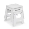 Melissa & Doug Wooden Stools - Set Of 2 - White -Roommates Store GUEST 6614110c c8a6 4f58 9c67 3151aacd15ee