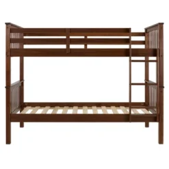 Twin Over Twin Transitional Cottage Solid Pine Bunk Bed Walnut - Saracina Home 9 Twin Over Twin Transitional Cottage Solid Pine Bunk Bed Walnut - Saracina Home -Roommates Store GUEST 66417650 a487 412a aa03 c6986f051874