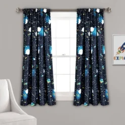 Universe Room Darkening Window Curtain Panels Navy - Lush Décor -Roommates Store GUEST 671b9db8 d10d 403e 9f89 9ece9c71c4c5