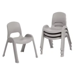 ECR4Kids SitRight Plastic Children’s Chair, Indoors And Outdoors, 11in Seat Height, 4-Pack -Roommates Store GUEST 6a9e3fde df61 423b 827d d22843ea06ed