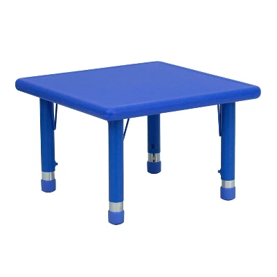 Flash Furniture 24" Square Plastic Height Adjustable Activity Table 12 Flash Furniture 24" Square Plastic Height Adjustable Activity Table - Image 10