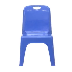 Flash Furniture 2 Pack Blue Plastic Stackable School Chair With Carrying Handle And 11" Seat Height -Roommates Store GUEST 6d2f4d4f a338 4856 8e75 f94baddc9b40