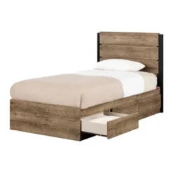 Arlen Mates Bed And Headboard Set Weathered Oak - South Shore 23 Arlen Mates Bed And Headboard Set Weathered Oak - South Shore -Roommates Store GUEST 6d4d6662 3868 47a9 bf5d 87541b6817b5