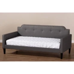 Twin Packer Fabric Upholstered Sofa Daybed Gray - Baxton Studio 13 Twin Packer Fabric Upholstered Sofa Daybed Gray - Baxton Studio -Roommates Store GUEST 6ecb204e 9da2 413a 906a 564f5589dd0f