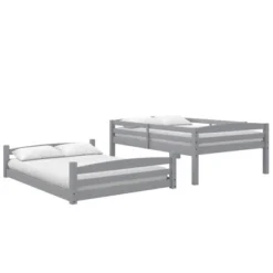 Full Over Full Alaina Floor Wood Bunk Bed - Room & Joy -Roommates Store GUEST 70436b58 8a8c 4a4f 82a6 ced08a5225a7