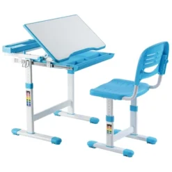 Mount-It! Kids Desk And Chair Set | Height Adjustable Ergonomic Children's School Workstation With Storage Drawer | Blue 14 Mount-It! Kids Desk And Chair Set | Height Adjustable Ergonomic Children's School Workstation With Storage Drawer | Blue -Roommates Store GUEST 70f1762b 1dc0 40ea 85c8 d9b157fc48b0