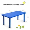 Costway Kids Plastic Rectangular Learn And Play Table Playroom Kindergarten Home Blue -Roommates Store GUEST 7214101d 8960 4121 a0d0 71b0ec3a6f33
