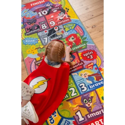 KC CUBS | DC Super Hero Girls Kids Hopscotch Number Counting Educational Learning & Game Play Nursery Bedroom Classroom Rug Carpet, 2' 7" X 6' 0" 6 KC CUBS | DC Super Hero Girls Kids Hopscotch Number Counting Educational Learning & Game Play Nursery Bedroom Classroom Rug Carpet, 2' 7" X 6' 0" - Image 4
