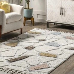 Zende Colorful Stones Kids Tassel Area Rug 18 Zende Colorful Stones Kids Tassel Area Rug -Roommates Store GUEST 765efeee aa56 4643 89a9 f4617eb6612b