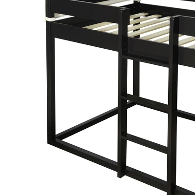 Wood Twin Over Twin Bunk Bed With Tent-ModernLuxe 10 Wood Twin Over Twin Bunk Bed With Tent-ModernLuxe - Image 8