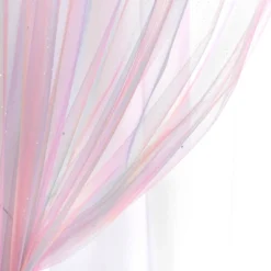 Kids' Rainbow Sheer Rod Pocket With Lining Single Window Curtain Panel Rainbow/White - Lush Décor -Roommates Store GUEST 78ed79f9 581e 459e 84fc 90965b51f733