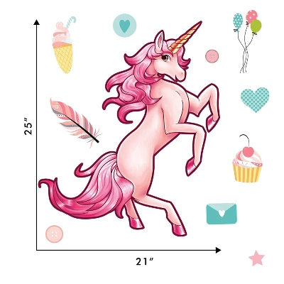 Unicorn Wall Decal - Decalcomania 4 Unicorn Wall Decal - Decalcomania - Image 2