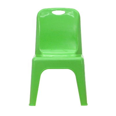 Emma And Oliver 2 Pack Plastic Stackable School Chair With Carrying Handle And 11"H Seat 10 Emma And Oliver 2 Pack Plastic Stackable School Chair With Carrying Handle And 11"H Seat - Image 8