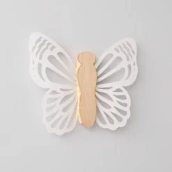 Butterfly Wood Lit Kids' Wall Decor Cream - Pillowfort™ -Roommates Store GUEST 7b038660 261a 42af 8baa 03a5b9a54a2c