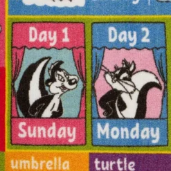 KC CUBS | Looney Tunes Boy & Girl Kids ABC Alphabet, Seasons, Months & Days Educational Learning & Play Nursery Classroom Rug Carpet -Roommates Store GUEST 7c0501e4 b678 4366 9a23 77e4929d61bd