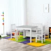 Qaba 4-Piece Kids Table Set With 2 Wooden Chairs, 1 Storage Bench, And Interesting Modern Design 2 Qaba 4-Piece Kids Table Set With 2 Wooden Chairs, 1 Storage Bench, And Interesting Modern Design -Roommates Store GUEST 7d5ebb35 68ff 401e ae7a a279619eb7c1
