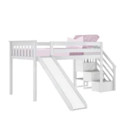 Max & Lily Twin Low Loft Bed With Stairs And Slide -Roommates Store GUEST 7fc912a3 2395 4504 a9d1 a589b6090d29
