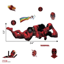 Deadpool Wall Decal - Decalcomania -Roommates Store GUEST 82245024 8a6d 4565 b9d8 139e2524dc29