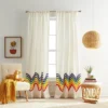 2pk Rainbow Tufted Striped Poletop Curtains - Dream Factory 1 2pk Rainbow Tufted Striped Poletop Curtains - Dream Factory -Roommates Store GUEST 82e6ed46 89fe 4ba2 8ada 5ac15b27c747