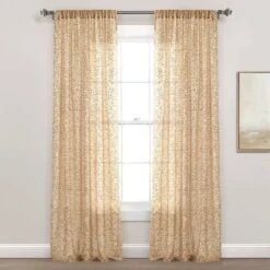 52"x84" Ballgown Glam Sparkle Sequins Window Curtain Panel - Lush Décor 15 52"x84" Ballgown Glam Sparkle Sequins Window Curtain Panel - Lush Décor -Roommates Store GUEST 8300e126 dfd2 4688 ae28 b0c19b7b4a7a