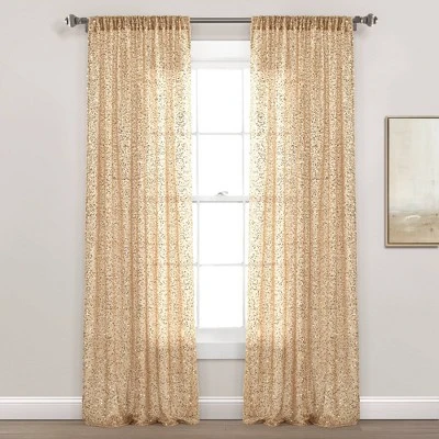 52"x84" Ballgown Glam Sparkle Sequins Window Curtain Panel - Lush Décor 9 52"x84" Ballgown Glam Sparkle Sequins Window Curtain Panel - Lush Décor - Image 7
