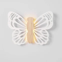 Butterfly Wood Lit Kids' Wall Decor Cream - Pillowfort™ -Roommates Store GUEST 854d9d30 8784 44c0 8ca3 55d8d9c0bc7f