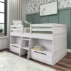 Max & Lily Farmhouse Low Loft With 2 Drawers