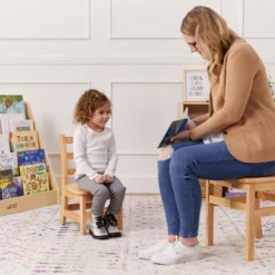 ECR4Kids Three Rung Ladderback Chair, Classroom Seating, Natural, 2-Pack -Roommates Store GUEST 866d3303 bfbb 424c 9e86 cbc373f08f03