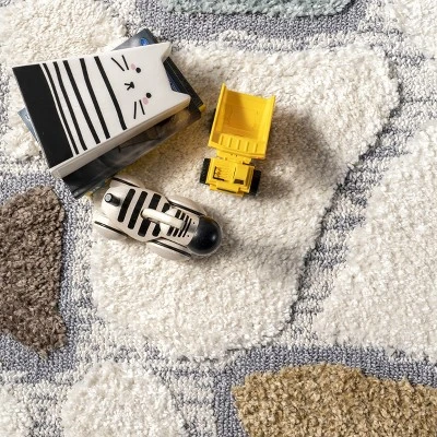 Zende Colorful Stones Kids Tassel Area Rug 7 Zende Colorful Stones Kids Tassel Area Rug - Image 5