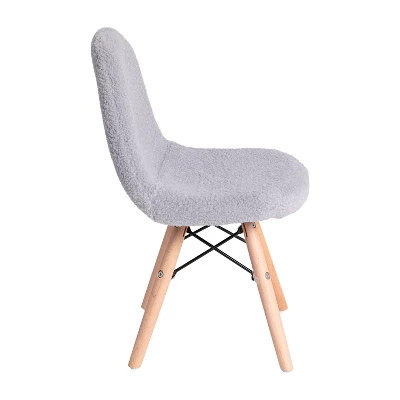 Merrick Lane Children's Lyon Faux Shearling Accent Chair, Modern Accent Chair For Bedroom, Entryway, And Living Room 9 Merrick Lane Children's Lyon Faux Shearling Accent Chair, Modern Accent Chair For Bedroom, Entryway, And Living Room - Image 7