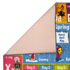 KC CUBS | Looney Tunes Boy & Girl Kids ABC Alphabet, Seasons, Months & Days Educational Learning & Play Nursery Classroom Rug Carpet -Roommates Store GUEST 89134b40 fe18 4ff5 a7f6 79b941d5d715