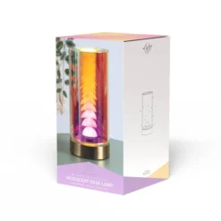 Teen Iridescent Cylinder LED Novelty Table Lamp - West & Arrow -Roommates Store GUEST 8b1945d5 d718 430f ac81 7284267df2a2