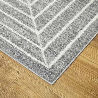 5'3"x7' Elias Stripe Kids' Area Rug Gray - Balta Rugs 5 5'3"x7' Elias Stripe Kids' Area Rug Gray - Balta Rugs - Image 3