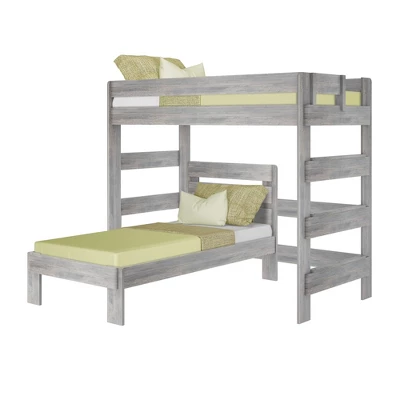 Max & Lily Farmhouse Twin Over Twin L-Shaped Bunk Bed 8 Max & Lily Farmhouse Twin Over Twin L-Shaped Bunk Bed - Image 6