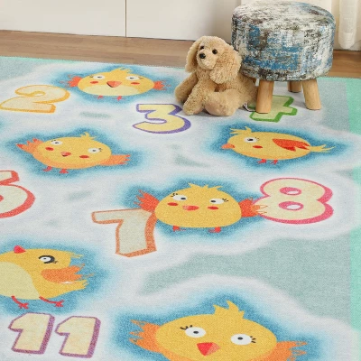 Playtime Numbers Vibrant Kids Indoor Area Rug By Blue Nile Mills 8 Playtime Numbers Vibrant Kids Indoor Area Rug By Blue Nile Mills - Image 6