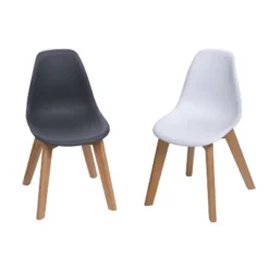 Set Of 2 Kids' Chairs With Beech Legs - Gift Mark -Roommates Store GUEST 904bc926 9f44 41c2 bd67 43ea3ba06af1