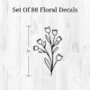 Black Flowers Wall Decor - Decalcomania -Roommates Store GUEST 911cc07c 5b4c 4cab 875c e4ee1a89b720