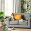 Upholstered Kids' Sofa Gray - Pillowfort™ -Roommates Store GUEST 916f74db 27a9 444c 94f1 651e6c99f317